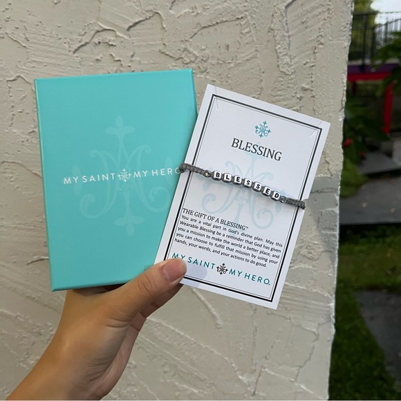 My Saint My Hero x Little Words Project Blessed Bracelet! - Picture 1 of 5
